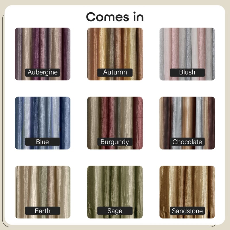 Achim Ombre Panel Light Filtering Semi-Sheer Window Curtain - 84 Inch Length, 50 Inch Width - Autumn- Light Filtering Soft Polyester Drapes for Bedroom Living & Dining Room by Achim Home Decor(Pack of 1) - Image 5